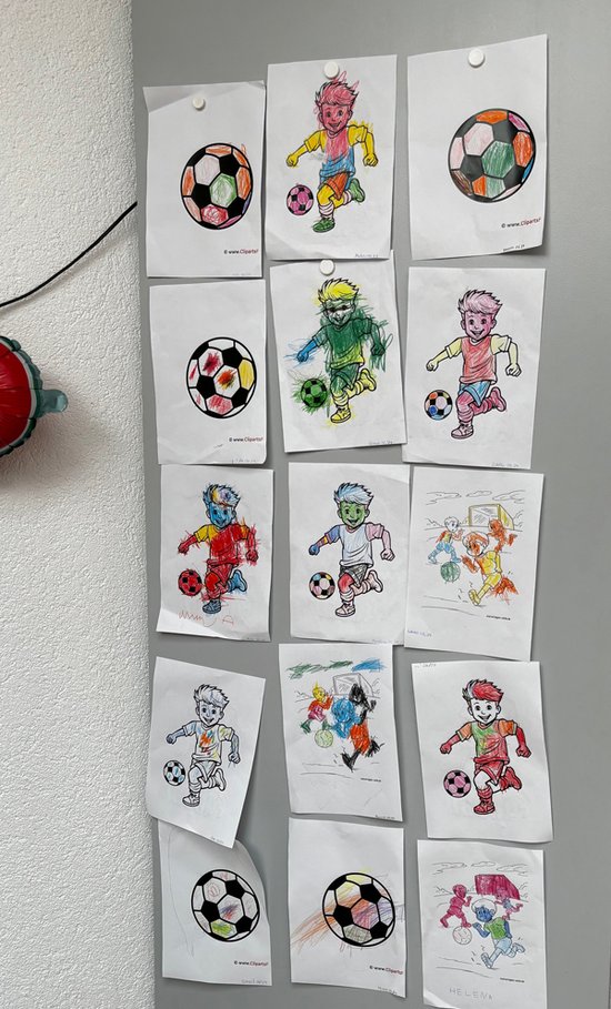 15 Ausmalbilder zum Thema Fußball