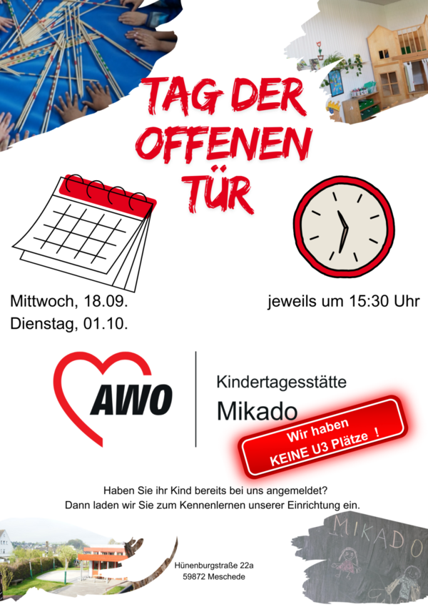Plakat Tag der offenen Tür