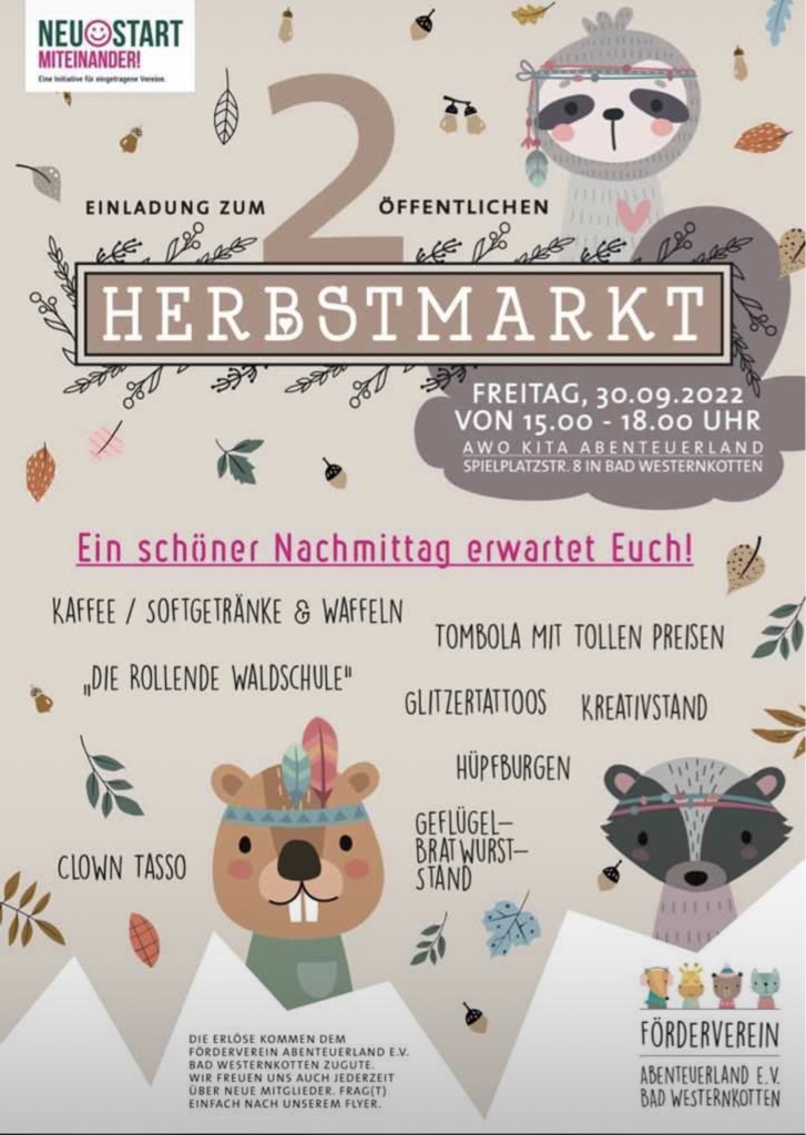 Plakat: Einladung zum Herbstmarkt