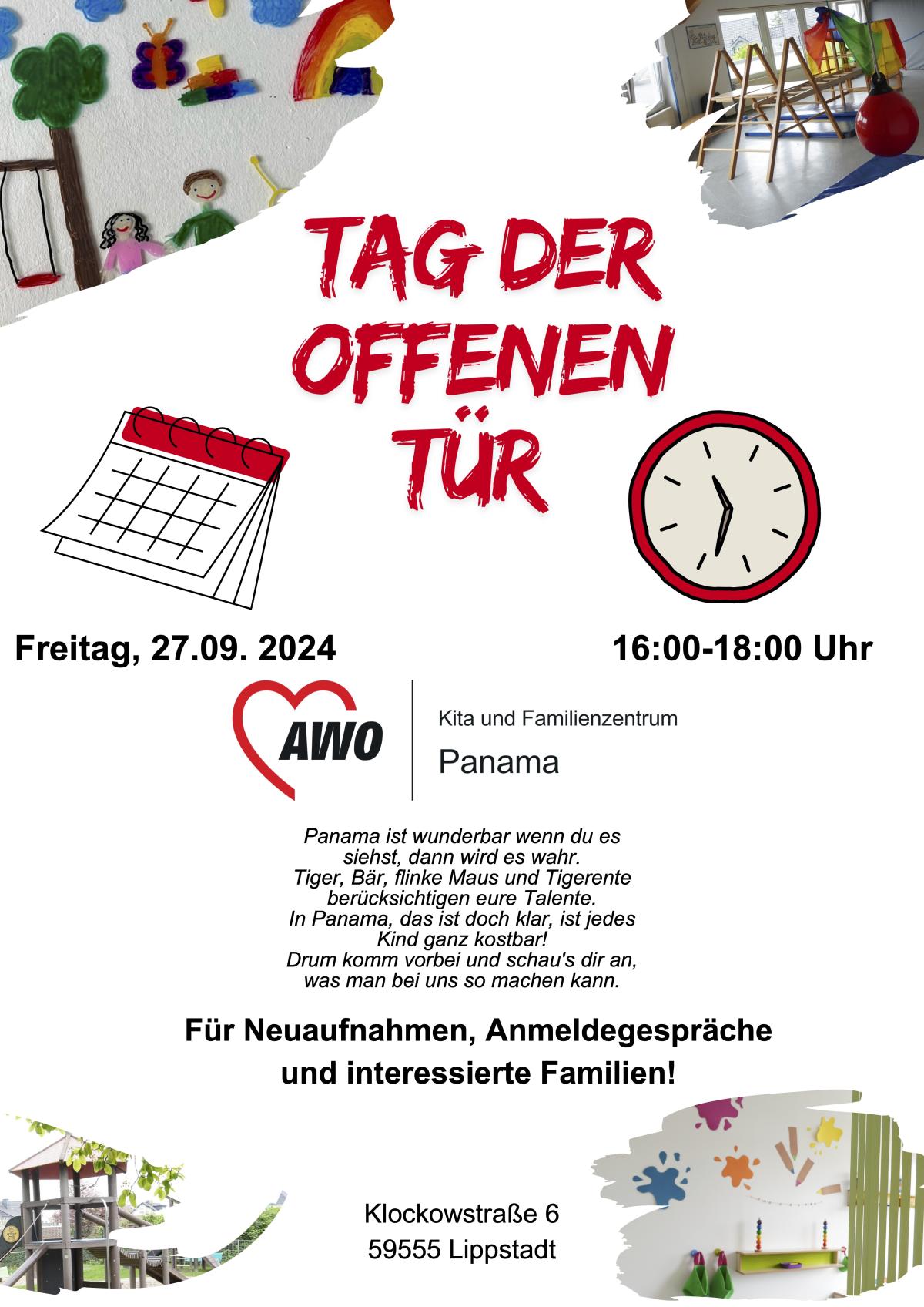 Tag der offenen Tür Freitag 27.09.2024, 16 - 18 Uhr